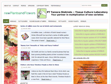 Tablet Screenshot of newplantsandflowers.com